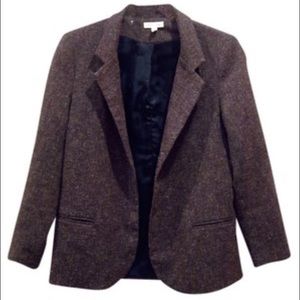 Silence + Noise brown tweed blazer